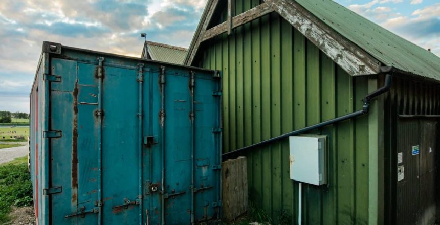 Shipping Container Patio Offers Creative Outdoor Dining Solution